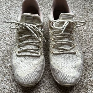 Merrill Slip On Light Beige Knit Athletic Sneakers